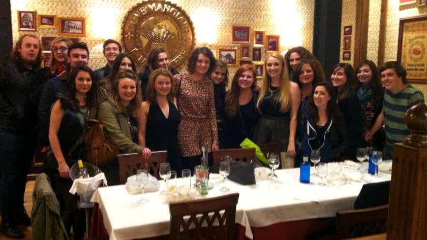 meddeas language assistant laura hawkins with friends