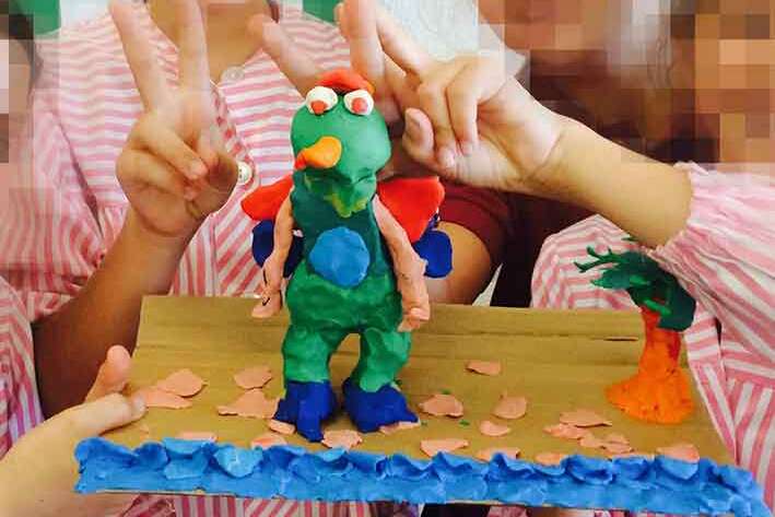 monster made of clay