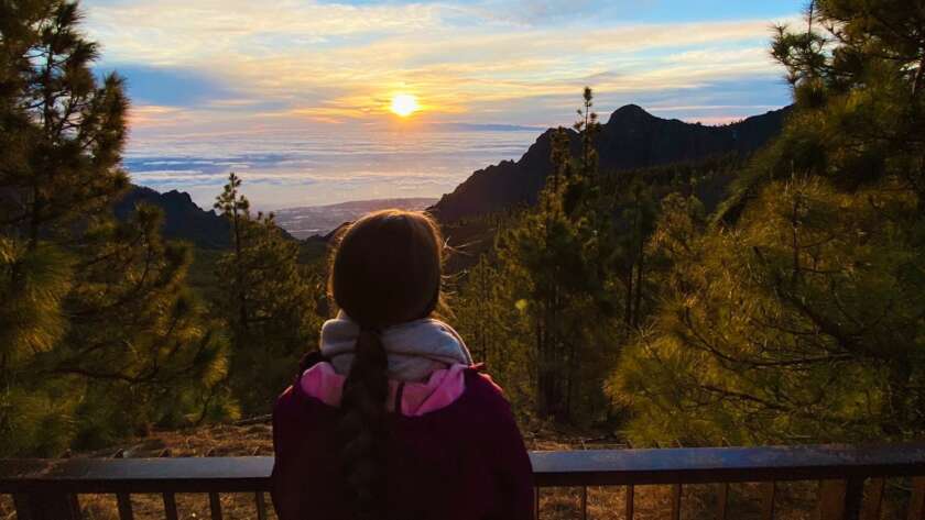 sunset Teide canary islands
